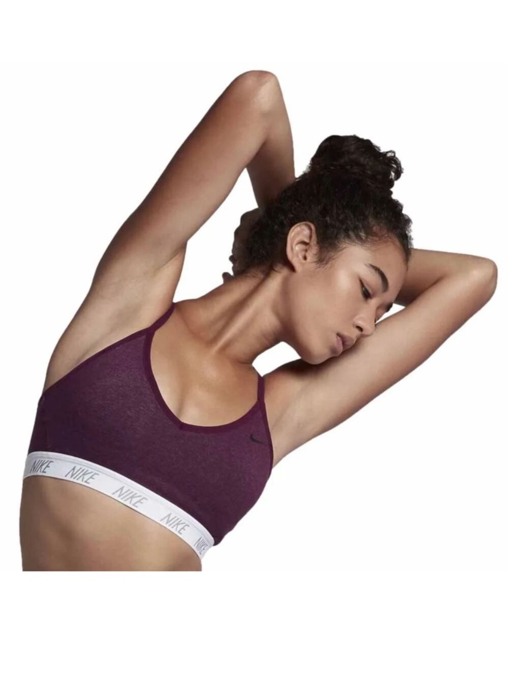 Nike Indy Soft Sports Bra Dri-Fit Racerback Purple Size Small